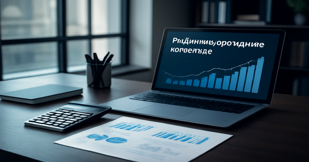Professional image illustrating рефинансирование кредитов in a modern finance office setting.