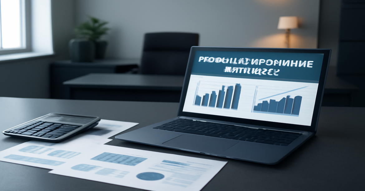 Professional image illustrating рефинансирование кредитов in a modern banking office setting.