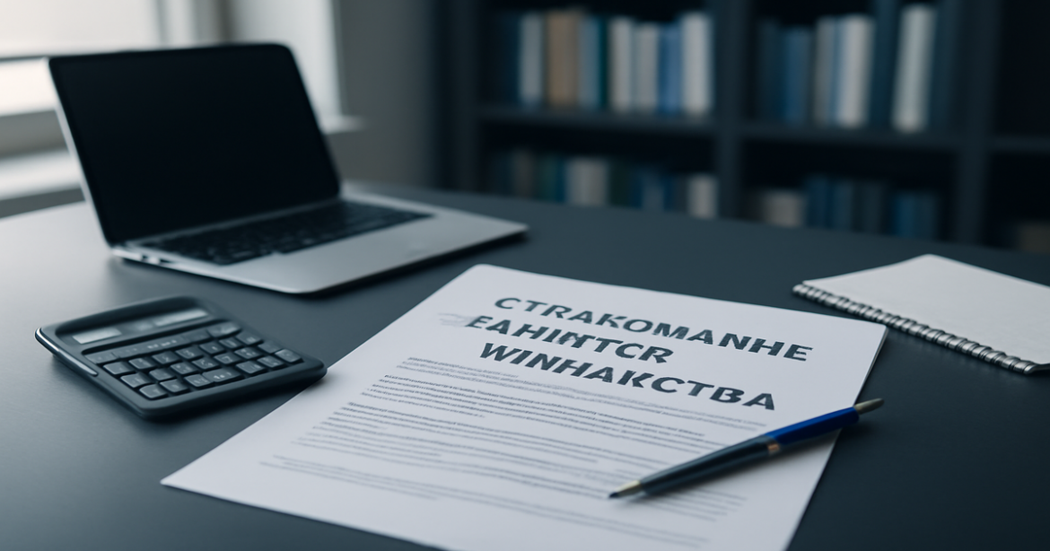 Professional image representing страхование жизни и имущества in a serene office setting.