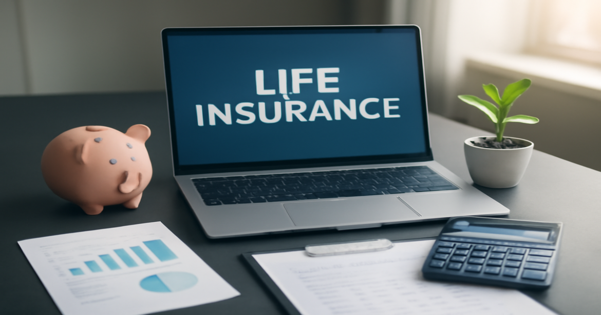 Professional image illustrating страхование жизни with finance elements, conveying trust and security.