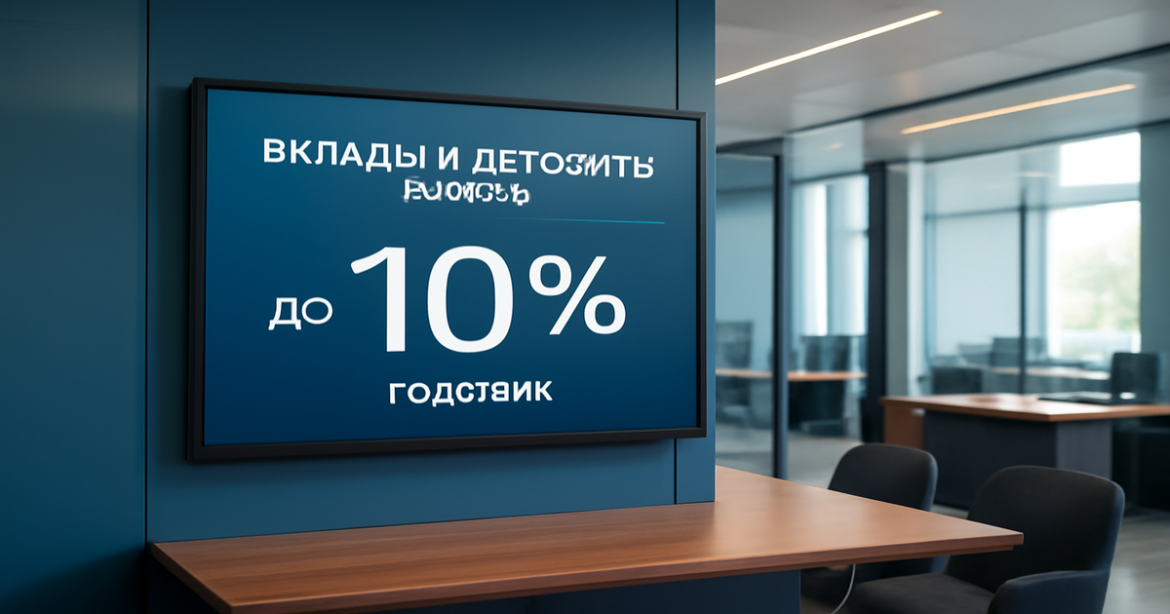 Explore вклады и депозиты в 2026: лучшие ставки до 10% годовых in a modern banking setting.