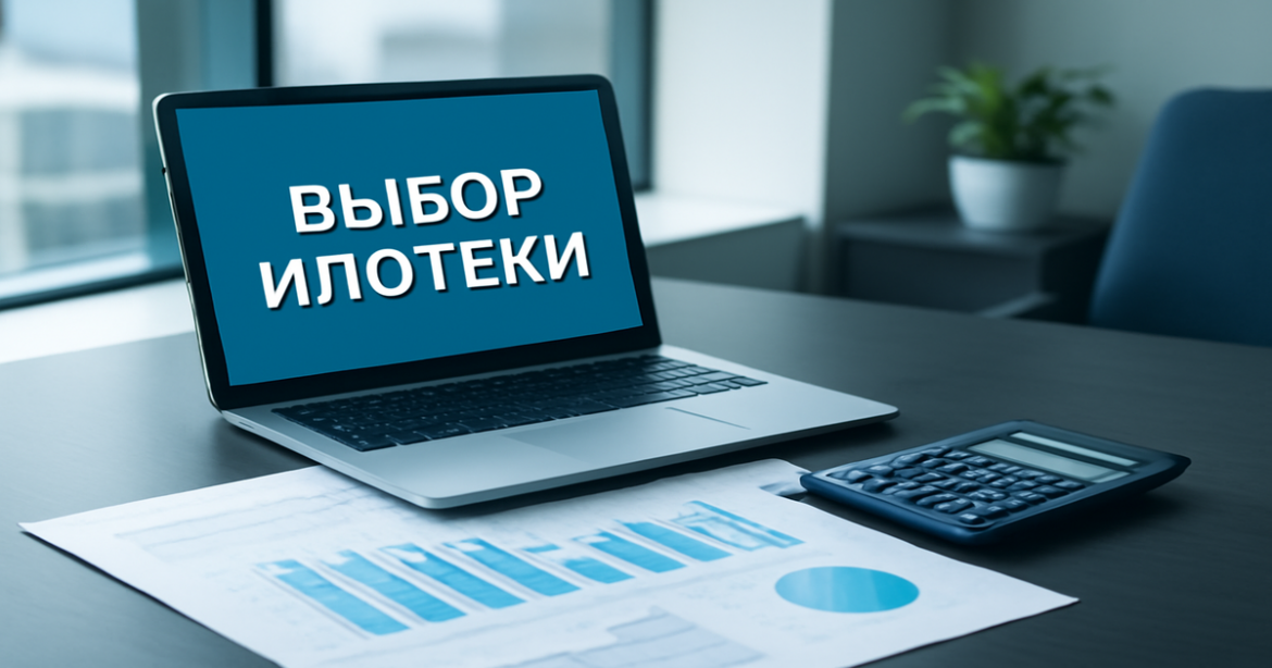 Explore выбор ипотеки with a professional image illustrating financial planning tools in a modern office setting.