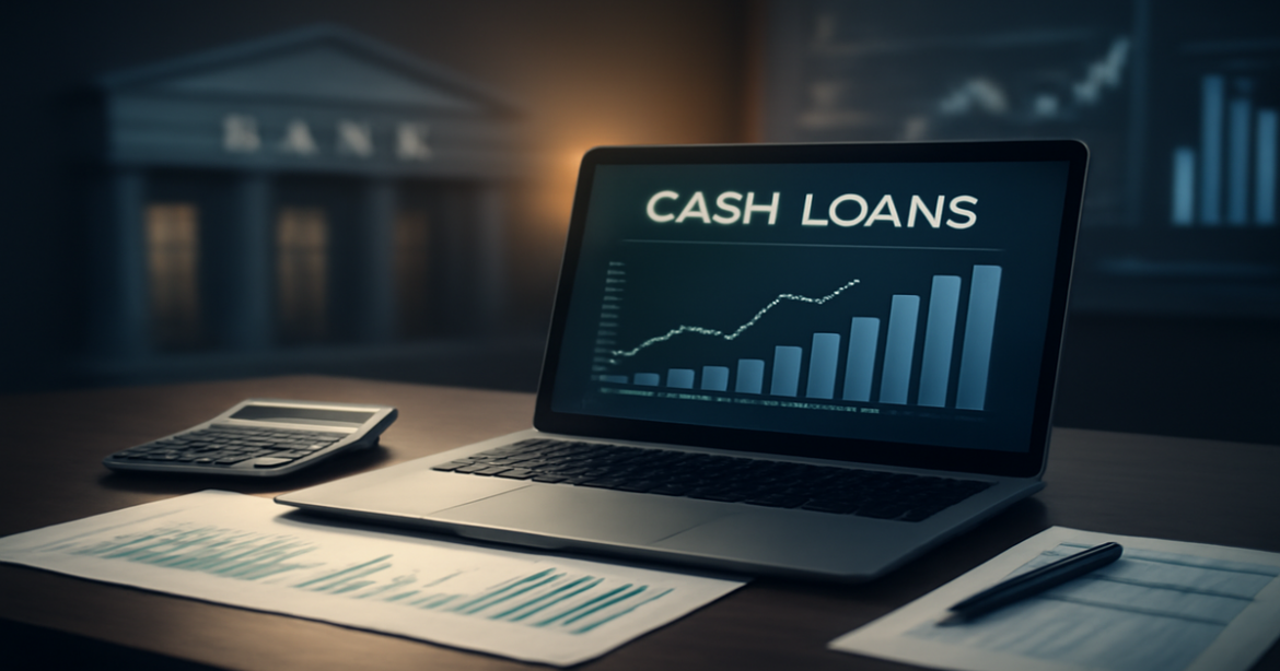 A professional image depicting кредиты наличными 2026 in a banking environment with financial documents and graphs.