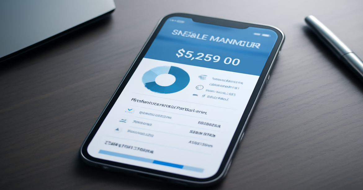 Explore online-банкинг with a modern mobile app interface for effective financial management.