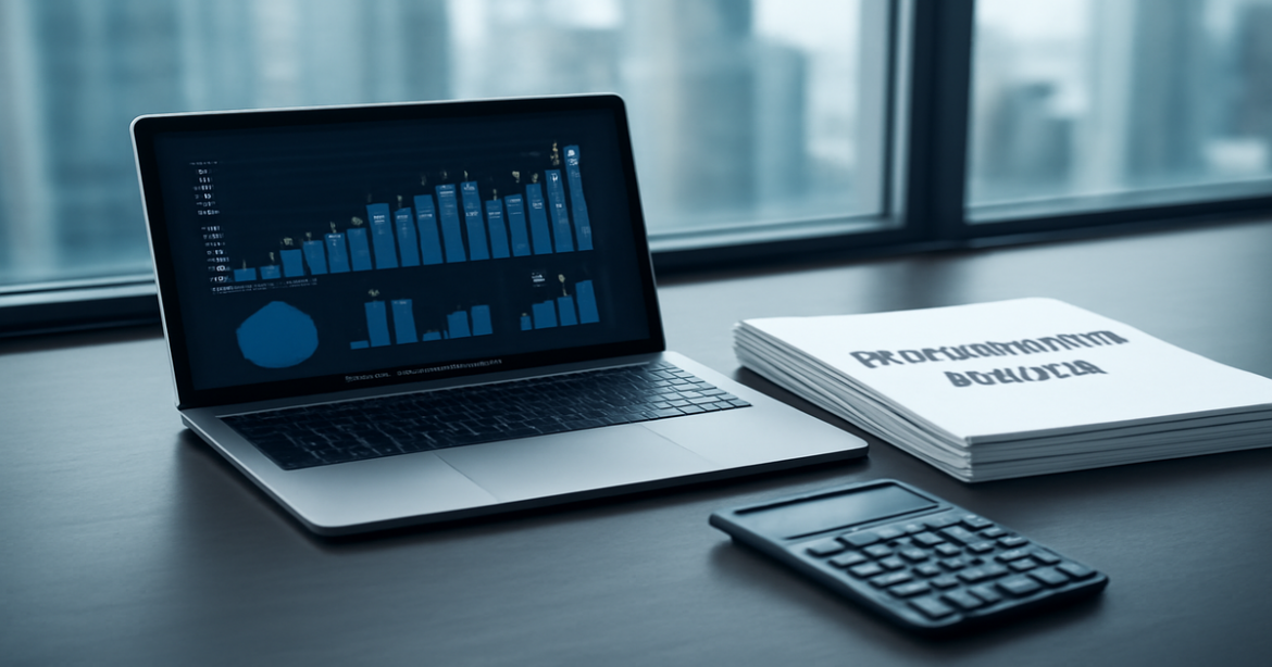 Professional workspace image illustrating рефинансирование кредитов and financial planning.