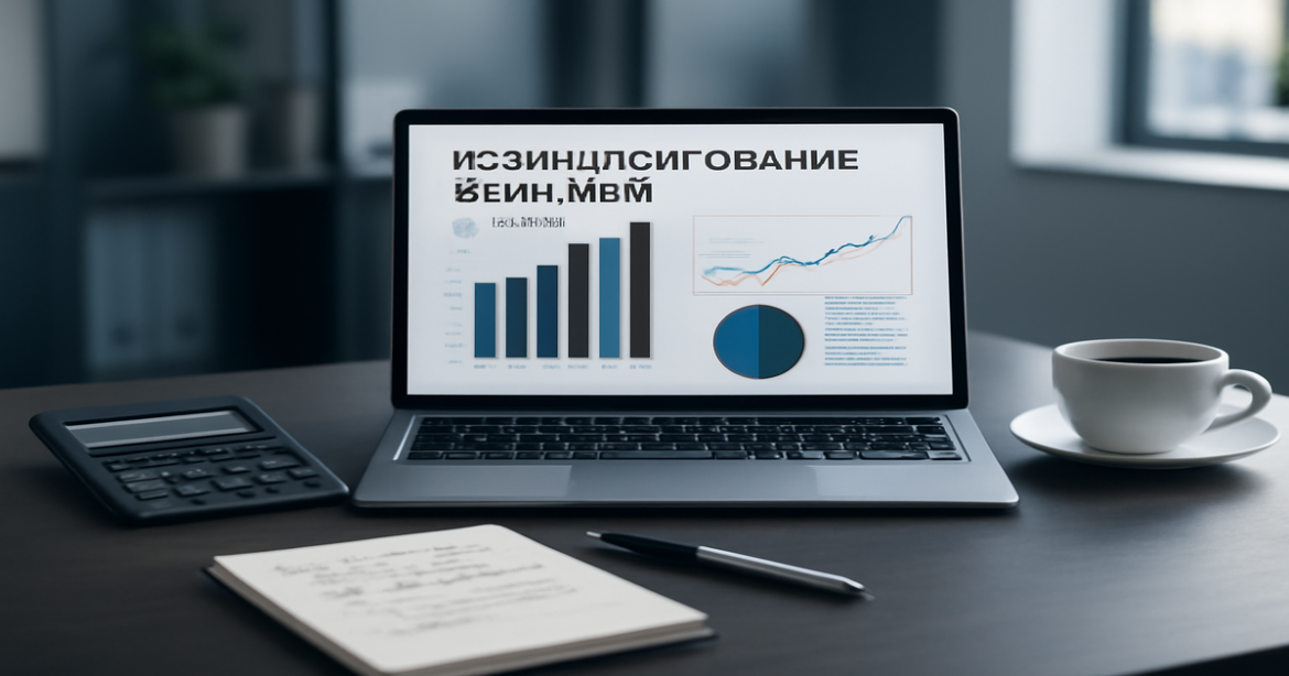 A professional image illustrating рефинансирование кредитов with financial tools in a modern office setting.