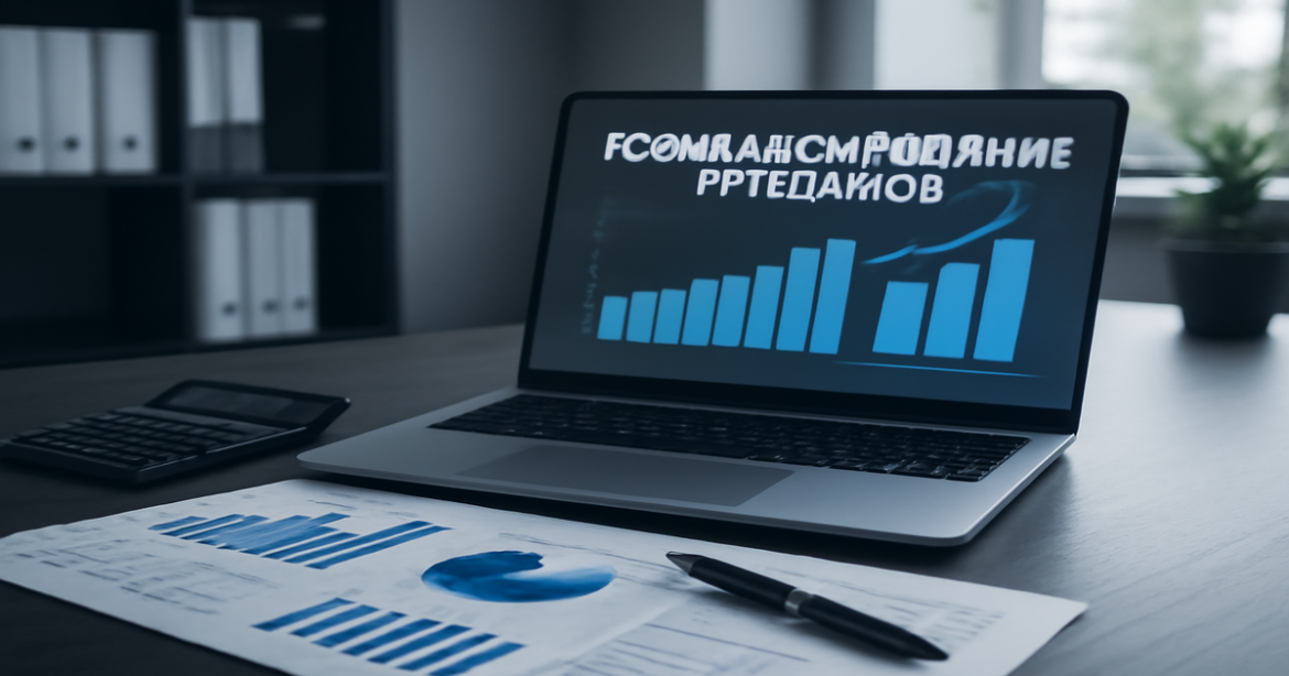 Image illustrating рефинансирование кредитов in a modern finance office setting.