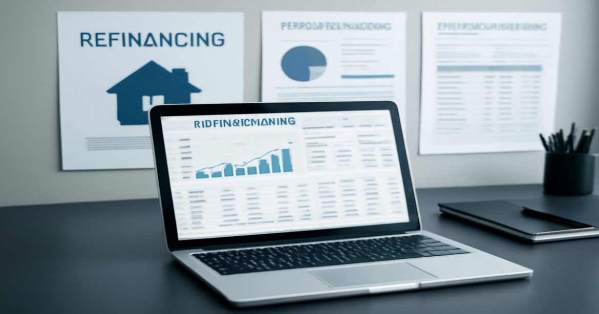 Professional image related to рефинансирование кредитов in a financial setting, ideal for mortgage articles.