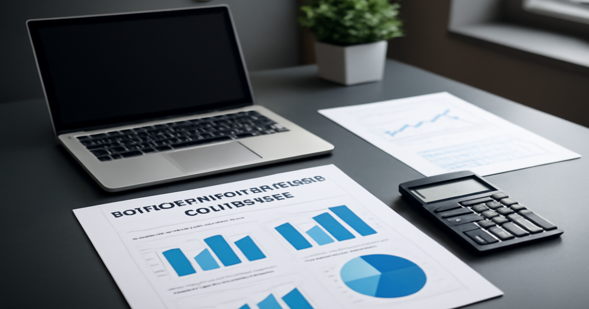 Image depicting рефинансирование кредитов in a professional financial setting, showcasing documents and tools.