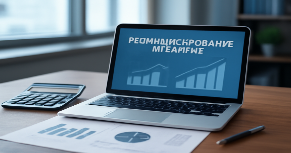 Image illustrating рефинансирование кредитов in a professional finance setting, ideal for mortgage topics.
