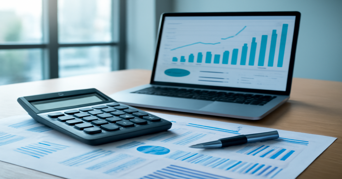 An image illustrating рефинансирование кредитов in a professional office setting, highlighting finance and business.