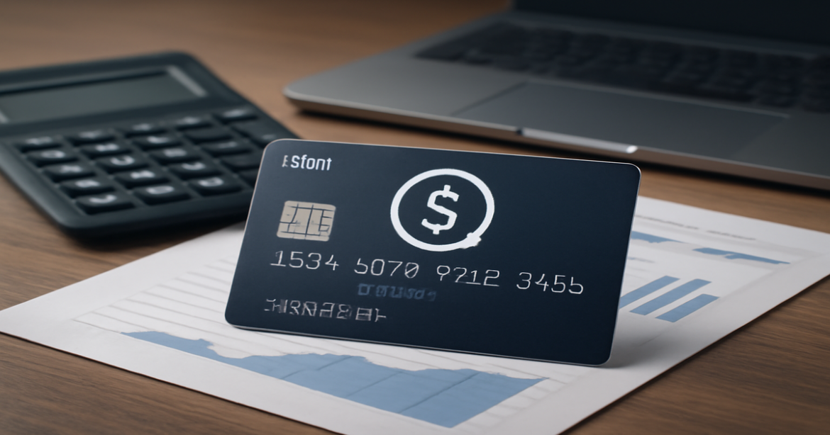 A modern debit card with cashback symbol, highlighting debitовые карты с кэшбэком for saving money.