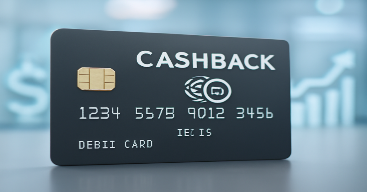 A professional image illustrating дебетовые карты с кешбэком in a modern banking context.