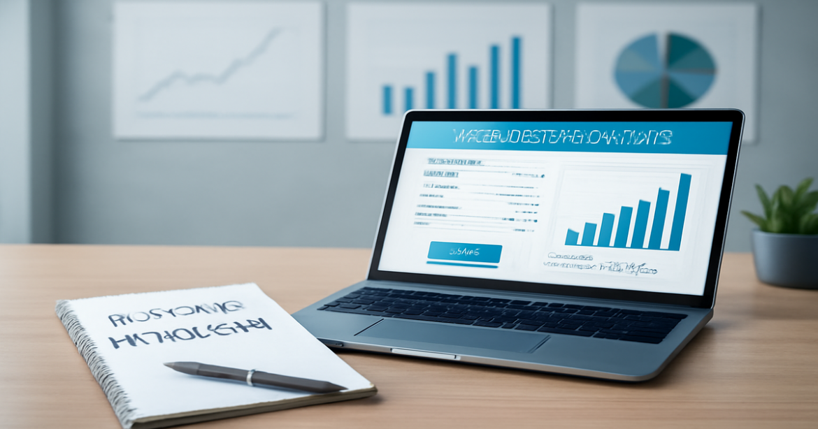 Professional image illustrating выбор ипотеки with financial planning elements and a modern office setting.