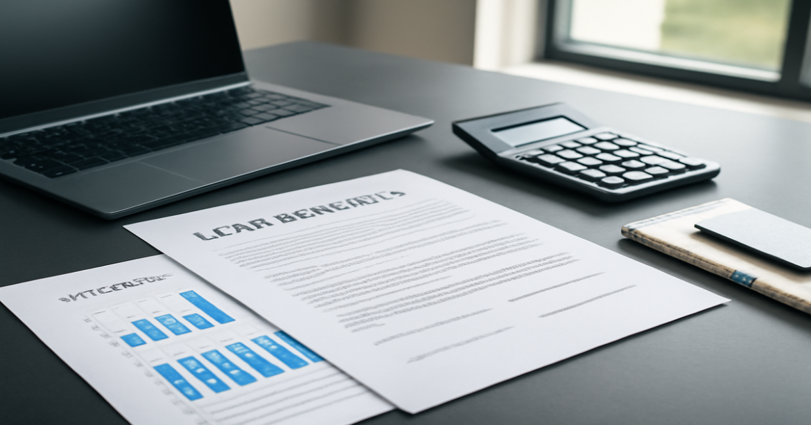 A professional image of financial documents and tools relevant to кредиты наличными.